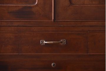 アンティーク家具　和製アンティーク　衣装盆付き!古い木製の洋タンス(チェスト)