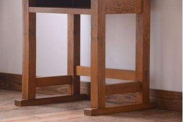 レトロ家具　昭和レトロ　古い学校の木製テーブル(平机)