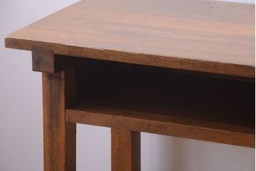 レトロ家具　昭和レトロ　古い学校の木製テーブル(平机)