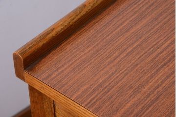 レトロ家具　昭和レトロ　引き出し付きのアンティークサイドテーブル(電話台・花台)