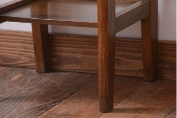 レトロ家具　昭和レトロ　引き出し付きのアンティークサイドテーブル(電話台・花台)