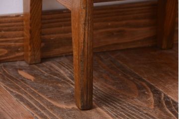 レトロ家具　昭和レトロ　引き出し付きのアンティークサイドテーブル(電話台・花台)