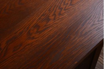 アンティーク家具　和製アンティーク　重厚な古い木製のカウンター作業台(カウンターテーブル)