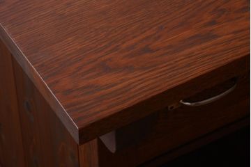 アンティーク家具　和製アンティーク　重厚な古い木製のカウンター作業台(カウンターテーブル)