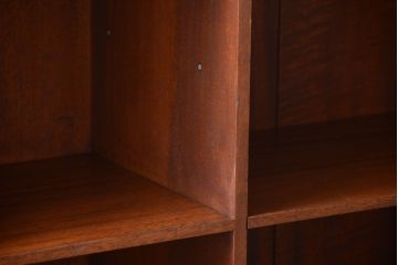 アンティーク家具　和製アンティーク　特大サイズ!古い木の重厚な縦型マス目棚(3)