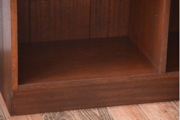 アンティーク家具　和製アンティーク　特大サイズ!古い木の重厚な縦型マス目棚(3)