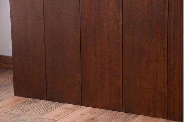 アンティーク家具　和製アンティーク　特大サイズ!古い木の重厚な縦型マス目棚(3)