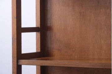 レトロ家具　和製アンティーク　レトロな古い木製の本棚