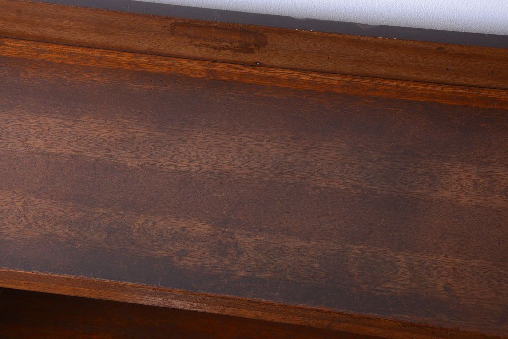 アンティーク家具　和製アンティーク シンプルなデザインの古い本棚(2)