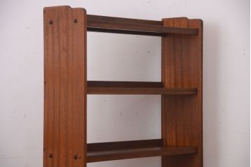 アンティーク家具　和製アンティーク シンプルなデザインの古い本棚(2)