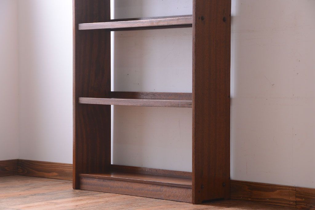 アンティーク家具　和製アンティーク シンプルなデザインの古い本棚(2)