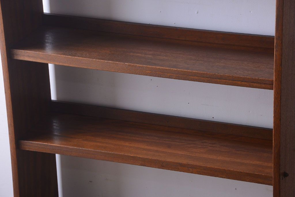 アンティーク家具　和製アンティーク シンプルなデザインの古い本棚(2)