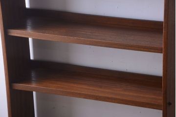 アンティーク家具　和製アンティーク シンプルなデザインの古い本棚(2)