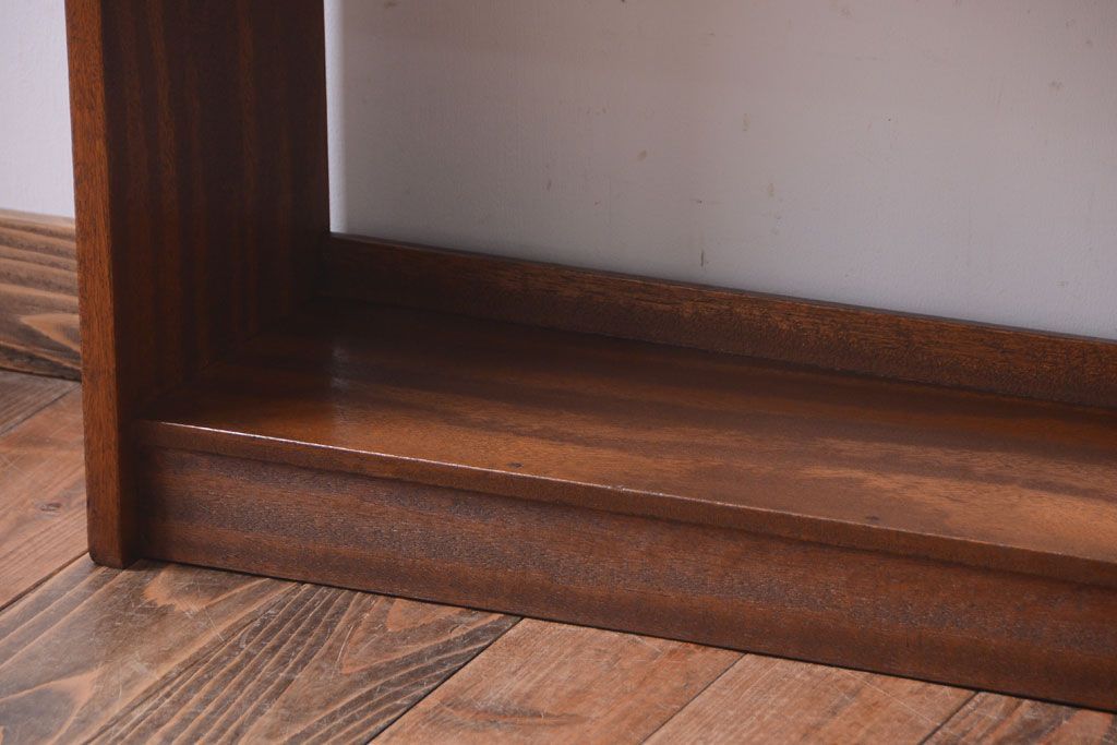 アンティーク家具　和製アンティーク シンプルなデザインの古い本棚(2)