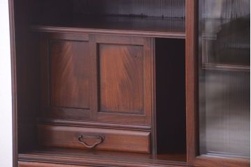 アンティーク家具　和製アンティーク　高級品!三方桑材の茶箪笥(茶棚・収納棚)
