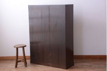 アンティーク家具　和製アンティーク　高級品!三方桑材の茶箪笥(茶棚・収納棚)