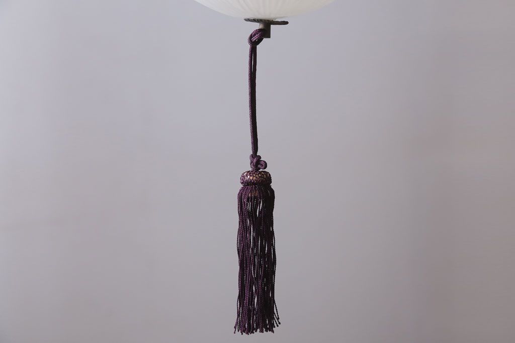 古民具・骨董　飾り房付き　アンティーク吊り下げ照明