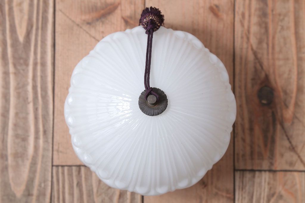 古民具・骨董　飾り房付き　アンティーク吊り下げ照明