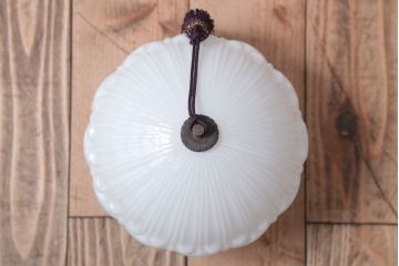 古民具・骨董　飾り房付き　アンティーク吊り下げ照明