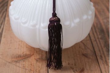 古民具・骨董　飾り房付き　アンティーク吊り下げ照明