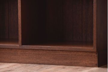 アンティーク家具　和製アンティーク　縦型!古い木の重厚な特大マス目棚(収納棚、飾り棚)