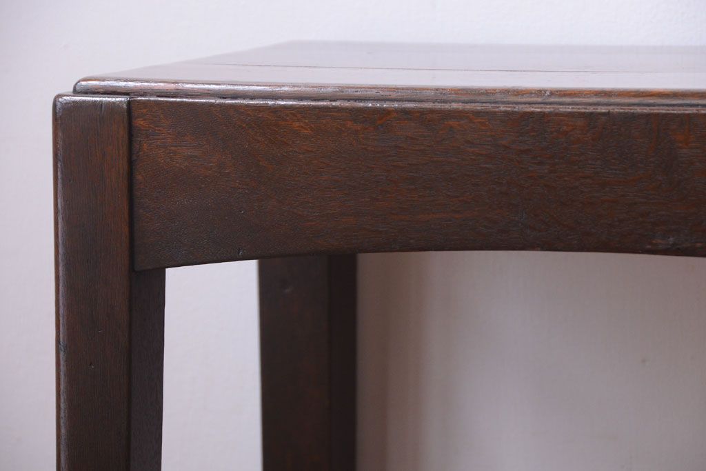 アンティーク家具　和製アンティーク　日本楽器(YAMAHA)製　ナラ材のサイドテーブル(飾り台)