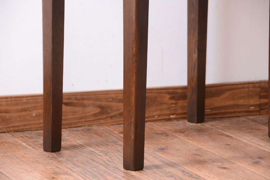 アンティーク家具　和製アンティーク　日本楽器(YAMAHA)製　ナラ材のサイドテーブル(飾り台)