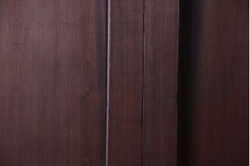 和製アンティーク　上質な古いすりガラス帯の引き戸2枚セット(ガラス帯戸)