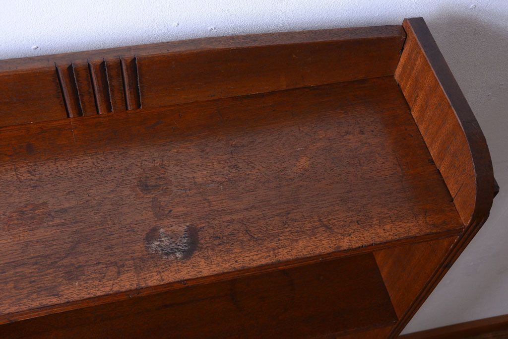 アンティーク家具　和製アンティーク　古い木の楔(くさび)式本棚(ブックシェルフ)