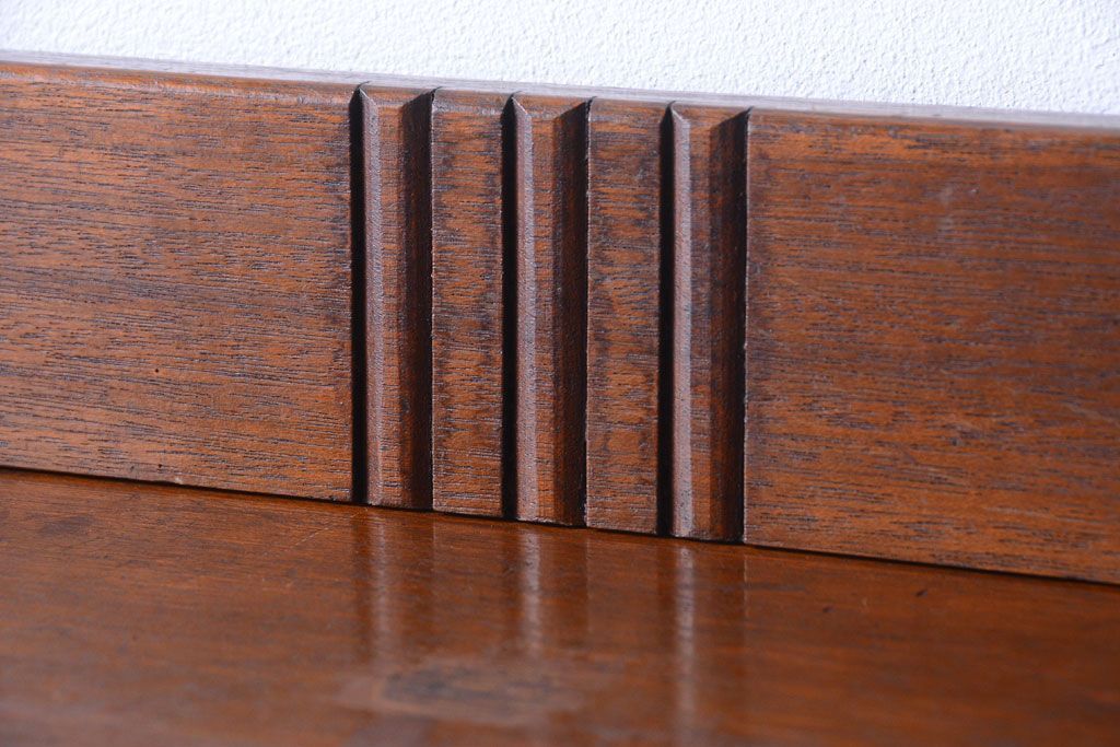 アンティーク家具　和製アンティーク　古い木の楔(くさび)式本棚(ブックシェルフ)