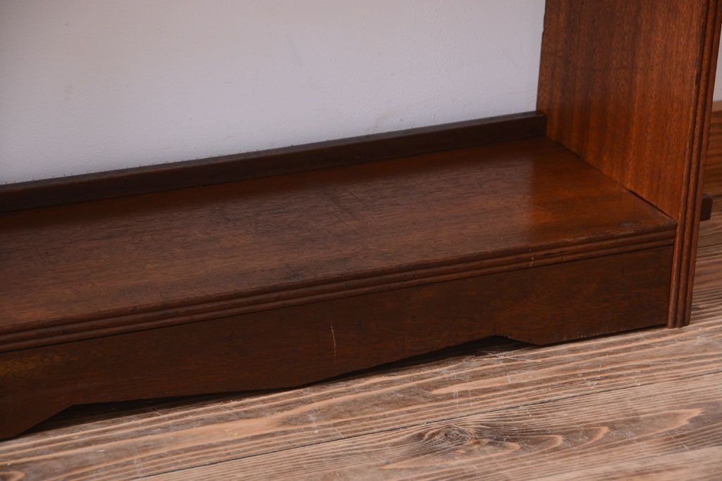 アンティーク家具　和製アンティーク　古い木の楔(くさび)式本棚(ブックシェルフ)