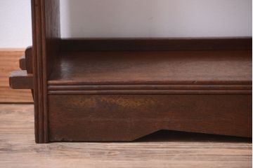 アンティーク家具　和製アンティーク　古い木の楔(くさび)式本棚(ブックシェルフ)
