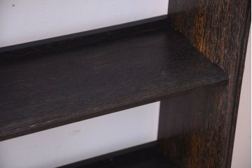 アンティーク家具　和製アンティーク　上質な古い木の楔(くさび)式本棚(ブックシェルフ)