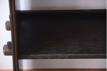 アンティーク家具　和製アンティーク　上質な古い木の楔(くさび)式本棚(ブックシェルフ)