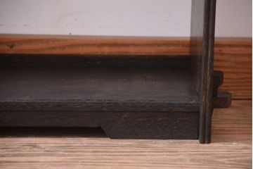 アンティーク家具　和製アンティーク　上質な古い木の楔(くさび)式本棚(ブックシェルフ)