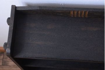 アンティーク家具 和製アンティーク 上質な古い木の楔(くさび)式本棚(ブックシェルフ)