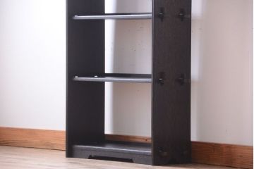 アンティーク家具 和製アンティーク 上質な古い木の楔(くさび)式本棚(ブックシェルフ)
