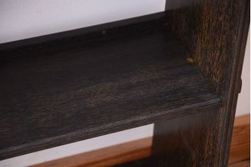 アンティーク家具 和製アンティーク 上質な古い木の楔(くさび)式本棚(ブックシェルフ)