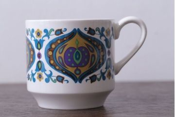 アンティーク雑貨　イギリスビンテージ　MIDWINTER(ミッドウィンター)Bengal(ベンガル)シリーズ　カップ&ソーサー6客セット