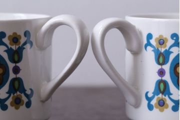 アンティーク雑貨　イギリスビンテージ　MIDWINTER(ミッドウィンター)Bengal(ベンガル)シリーズ　カップ&ソーサー6客セット