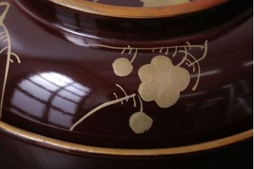 アンティーク雑貨　アンティーク　大正〜昭和初期!古い蒔絵の木製椀10客