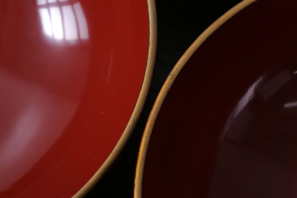 アンティーク雑貨　アンティーク　大正〜昭和初期!古い蒔絵の木製椀10客