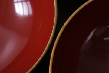 アンティーク雑貨　アンティーク　大正〜昭和初期!古い蒔絵の木製椀10客