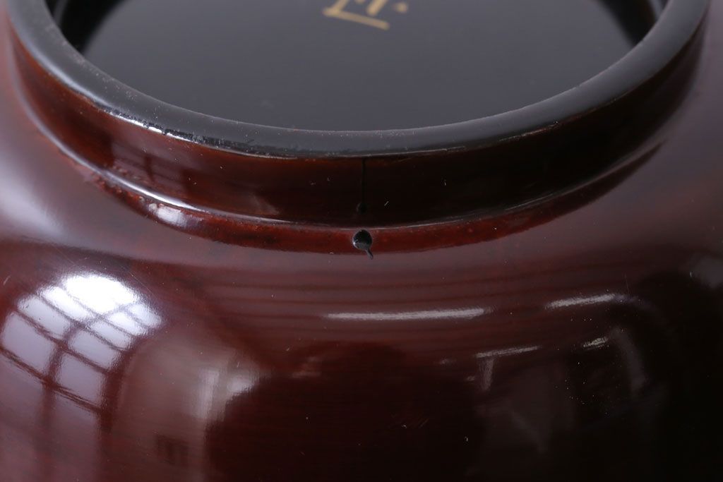 アンティーク雑貨　アンティーク　大正〜昭和初期!古い蒔絵の木製椀10客