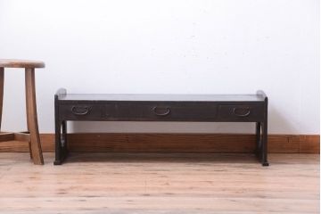 アンティーク家具　古民具・骨董　明治大正期!古い木製の味わい深い文机