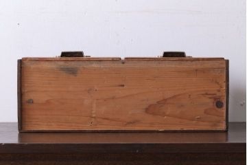 アンティーク雑貨　和製アンティーク　古い木のレトロな引き出し付き本立て