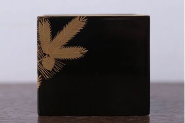 アンティーク雑貨　アンティーク　大正〜昭和初期　木製蒔絵小箱(漆器)
