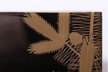アンティーク雑貨　アンティーク　大正〜昭和初期　木製蒔絵小箱(漆器)