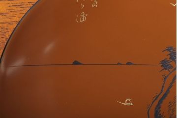 アンティーク　大正〜昭和初期!沈金蒔絵木製皿11枚(漆器)