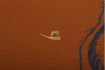 アンティーク　大正〜昭和初期!沈金蒔絵木製皿11枚(漆器)
